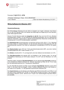 Wirtschaftsbericht Albanien 2017