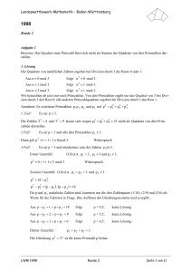 Landeswettbewerb Mathematik – Baden-Württemberg