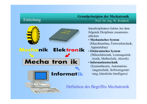 Grundprinzipien der Mechatronik Prof. Dr.