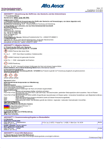 Sicherheitsdatenblatt