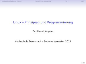 Linux – Prinzipien und Programmierung