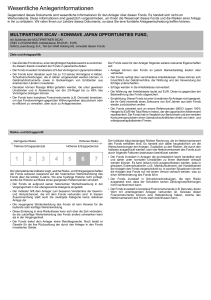 Key Investor Information