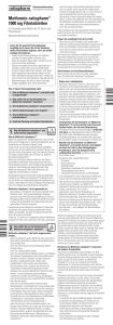 Metformin-ratiopharm® 1000 mg Filmtabletten