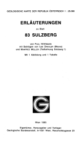 erläuterungen 83 sulzberg - Geologische Bundesanstalt