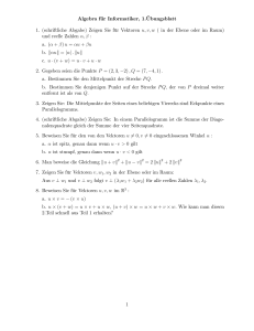 Algebra für Informatiker, 1.3bungsblatt 1. (schriftliche Abgabe)