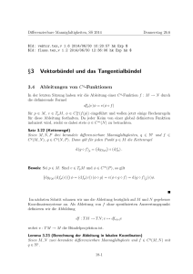 §3 Vektorbündel und das Tangentialbündel