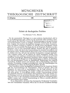 Einheit als theologisches Problem