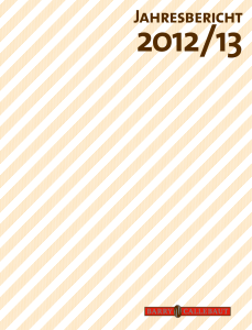 Jahresbericht - Barry Callebaut