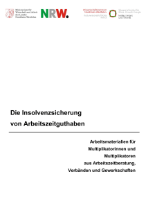 Arbeitsmaterialien Insolvenzsicherung von