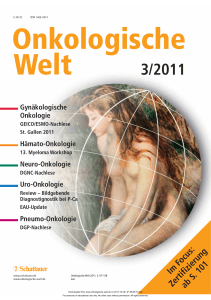 Komplettes Heft Onkologische Welt 3/2011