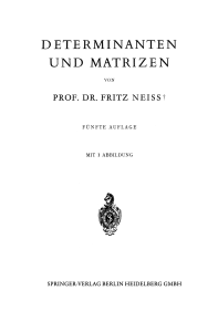 determinanten und matrizen