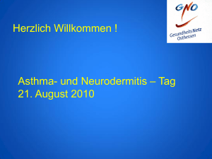 Asthma und Neurodermitis - Tag