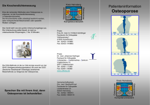 Osteoporose - Praxis Dr. Karlinger