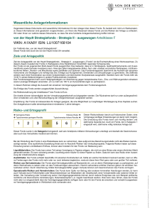 von der Heydt Strategiefonds - Strategie II