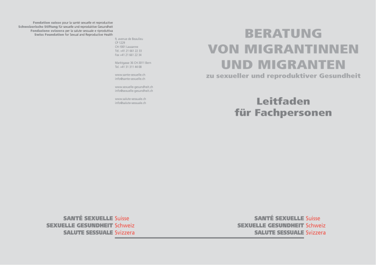 Beratung Von Migrantinnen Und Migranten Zu Sexueller Und