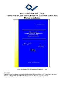 Telomerisation von Kohlendioxid mit Dienen im