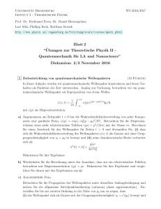 Blatt 2 “¨Ubungen zur Theoretische Physik II