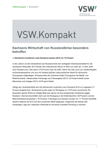 Sachsens Wirtschaft von Russlandkrise besonders betroffen