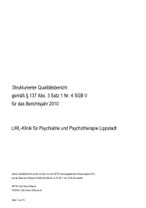Abteilung Integrative Psychiatrie und Psychotherapie