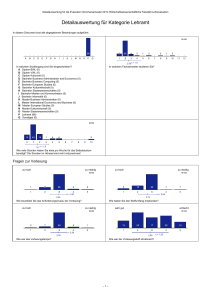 Detailauswertung für Kategorie Lehramt