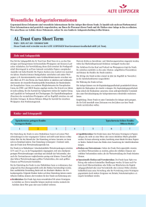 AL Trust €uro Short Term Wesentliche