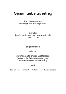 Gesamtarbeitsvertrag 2008-2010 - Wirtschaftskammer.liechtenstein