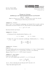 Blatt 9 - Institut für Mathematische Stochastik