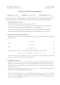 Slater-Determinanten - Unibas Chemie