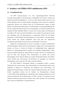 4 Synthese von FERR-b-PEO stabilisierten SPIO