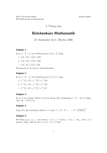 Brückenkurs Mathematik - Freie Universität Berlin