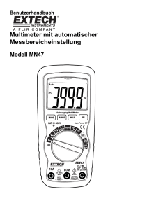 Multimeter mit automatischer Messbereicheinstellung