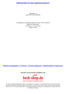 Mathematik für das Ingenieurstudium - ReadingSample - Beck-Shop