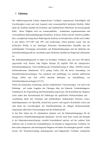 Dissertation „Schnellschnittdiagnostik