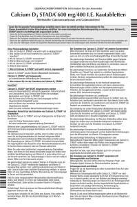 Calcium D3 STADA® 600 mg/400 IE Kautabletten