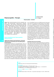 Polyneuropathie – Therapie