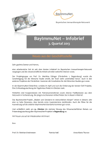 BayImmuNet – Infobrief