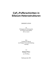 CaF2-Pufferschichten in Silizium-Heterostrukturen