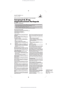 Lansoprazol AL 30 mg magensaftresistente Hartkapseln