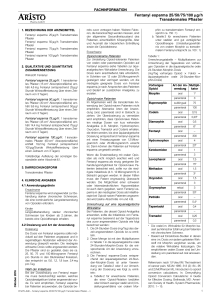 Fentanyl esparma 25/50/75/100 µg/h Transdermales Pflaster