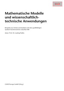 Mathematische Modelle und wissenschaftlich