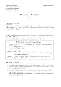 Theoretische Informatik II Delete Independently