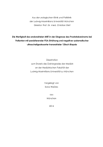 Die Wertigkeit des endorektalen MRT in der Diagnose des