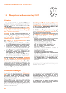 18 Neugeborenenhörscreening 2015