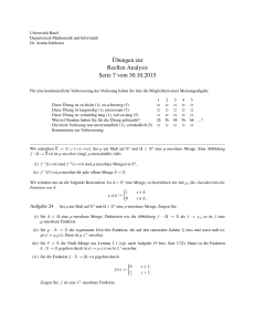 Ubungen zur Reellen Analysis Serie 7 vom 30.10