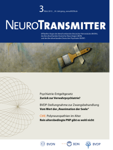 NeuroTransmitter vom März 2013