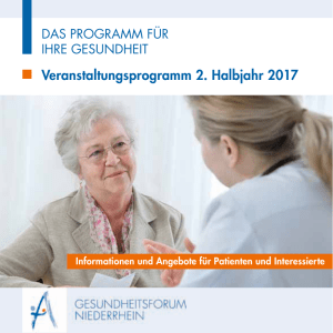 Veranstaltungsprogramm 2. Halbjahr 2017 - St. Augustinus