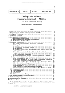 Geologie des Gebietes Neumarkt/Steiermark — Mühlen