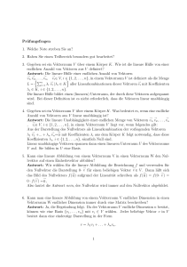 Prüfungsfragen 1. Welche Note streben Sie an? 2. Haben Sie einen