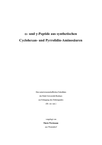 und Pyrrolidin-Aminosäuren - Ruhr