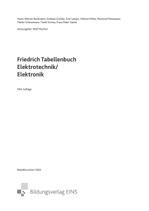 Friedrich Tabellenbuch Elektrotechnik